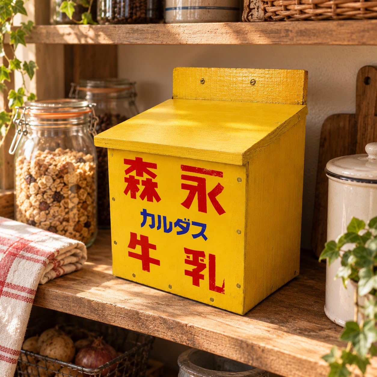 レトロな牛乳箱 Amazon.co.jp: レトロな牛乳箱（森永：牛乳瓶4本用)【復刻版